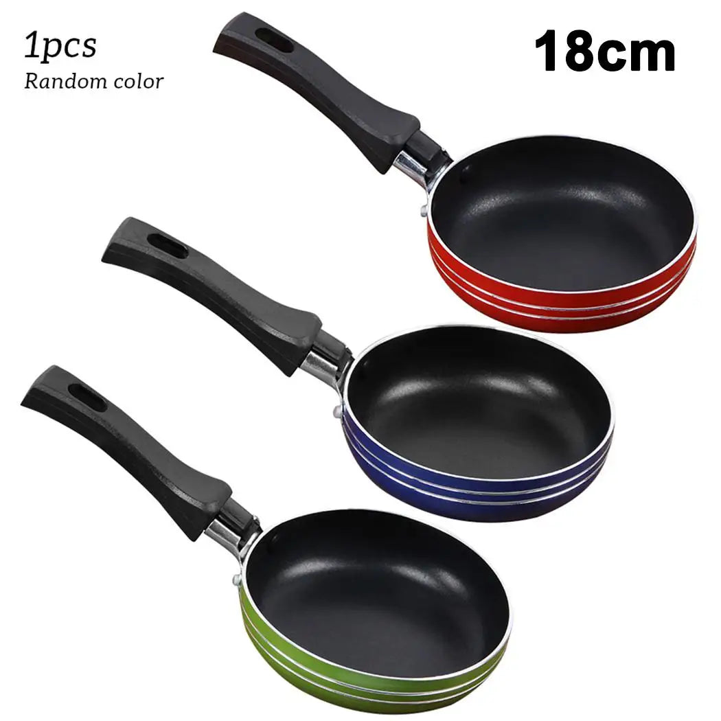 12cm/16cm/18cm Mini Frying and Sauce Pan Steel Non-Stick Kitchen Cookware