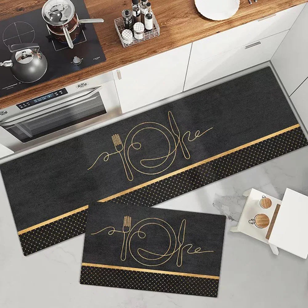Kitchen Floor Mat Soft Washable Anti-Slip Carpet