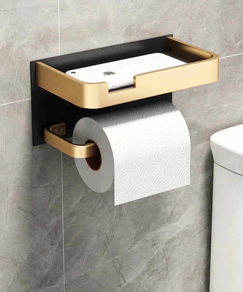 Shelf Accessories Wall Mount & Toilet Paper Holder