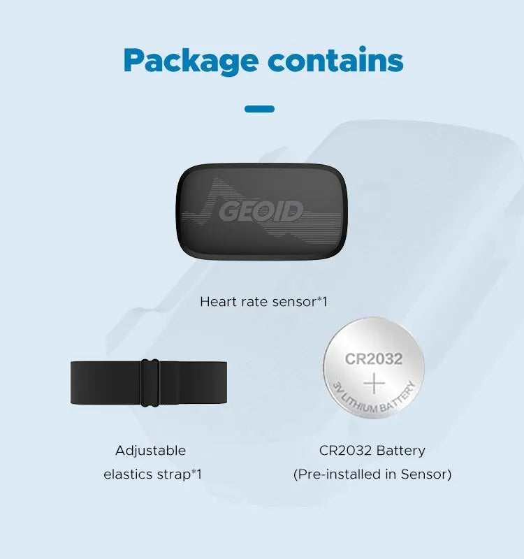 Heart Rate Monitor Fitness Equipment And Bluetooth Heart Rate Sensor with Chest Strap Tracking LED Light