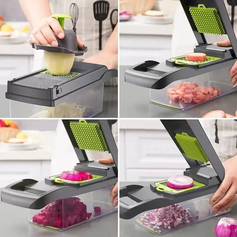 Multi-Functional Kitchen Vegetable Cutter, Dicer, Slicer, Grater, Magic Tool
