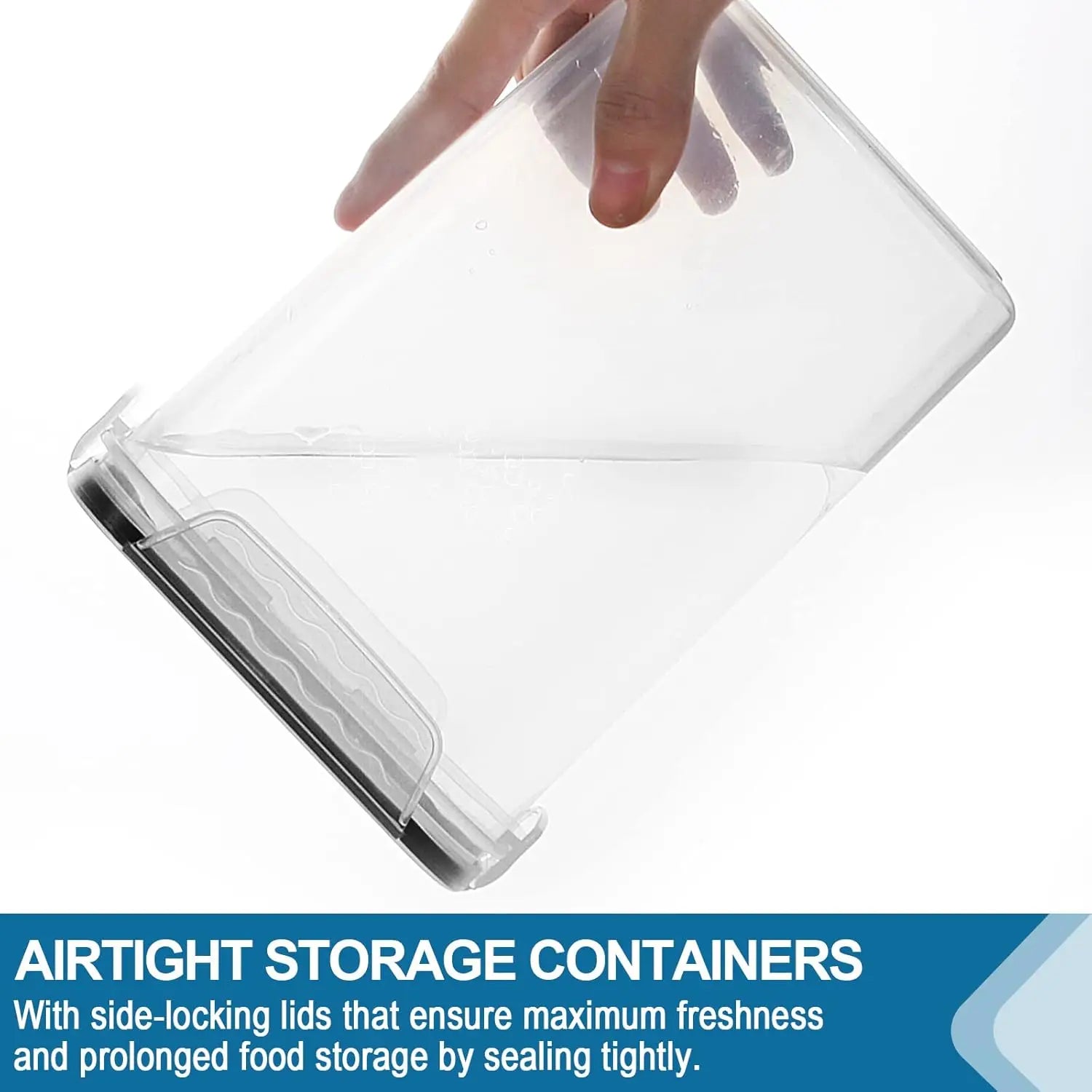 10-Pack Large Plastic Airtight Multi-Food Storage Containers With Lids & Labels
