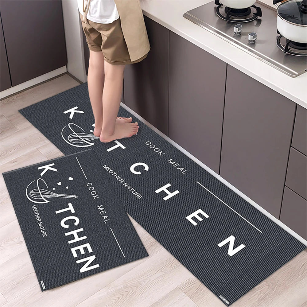 Kitchen Floor Mat Soft Washable Anti-Slip Carpet