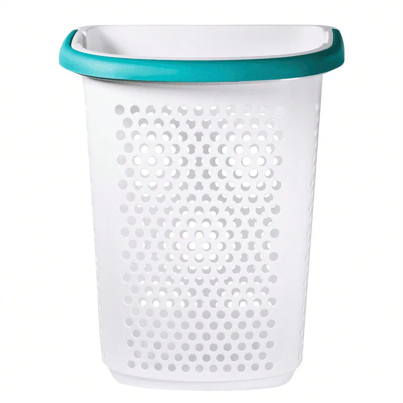 Rolling Laundry Hamper with Pop-Up Handle, Durable Plastic Clothes Basket Organizer.