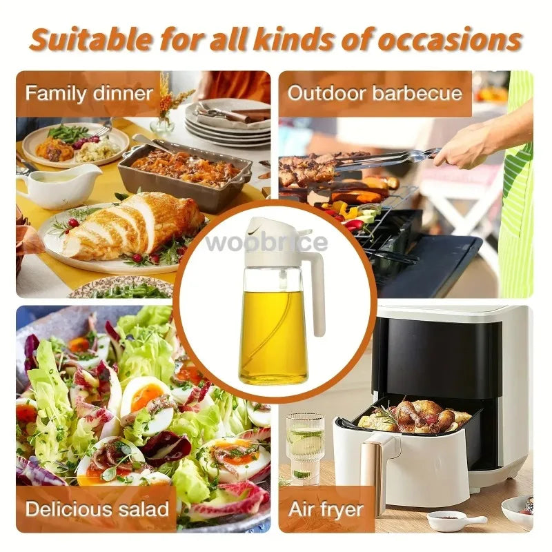 Oil Spray Dispenser Seasoning Accessories Oil Cruet Bottle Sprayer Container