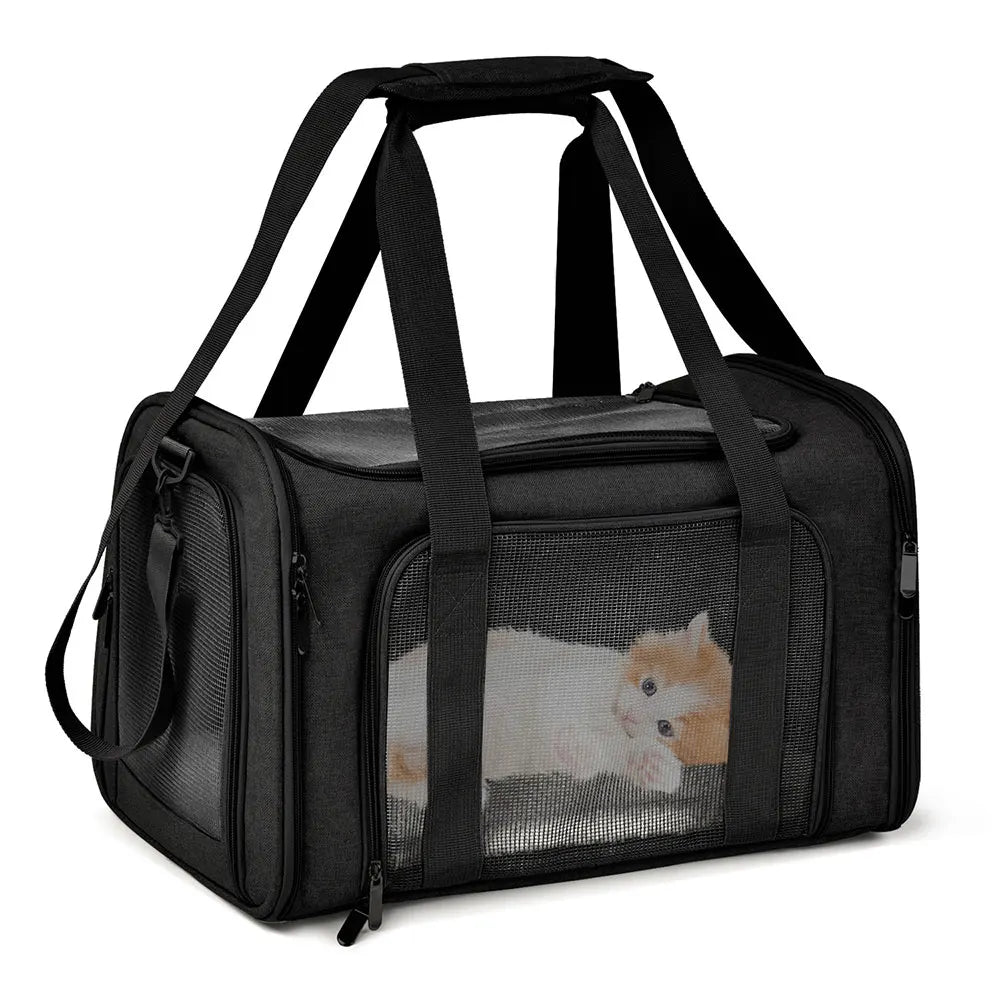 Soft Side Pet Backpack Travel Bag Carrier For Small Pets