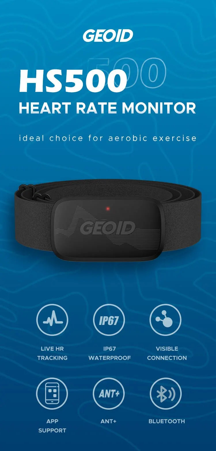 Heart Rate Monitor Fitness Equipment And Bluetooth Heart Rate Sensor with Chest Strap Tracking LED Light