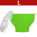 Silicone Microwave Popcorn Popper with Bowl and Lid Dishwasher Safe