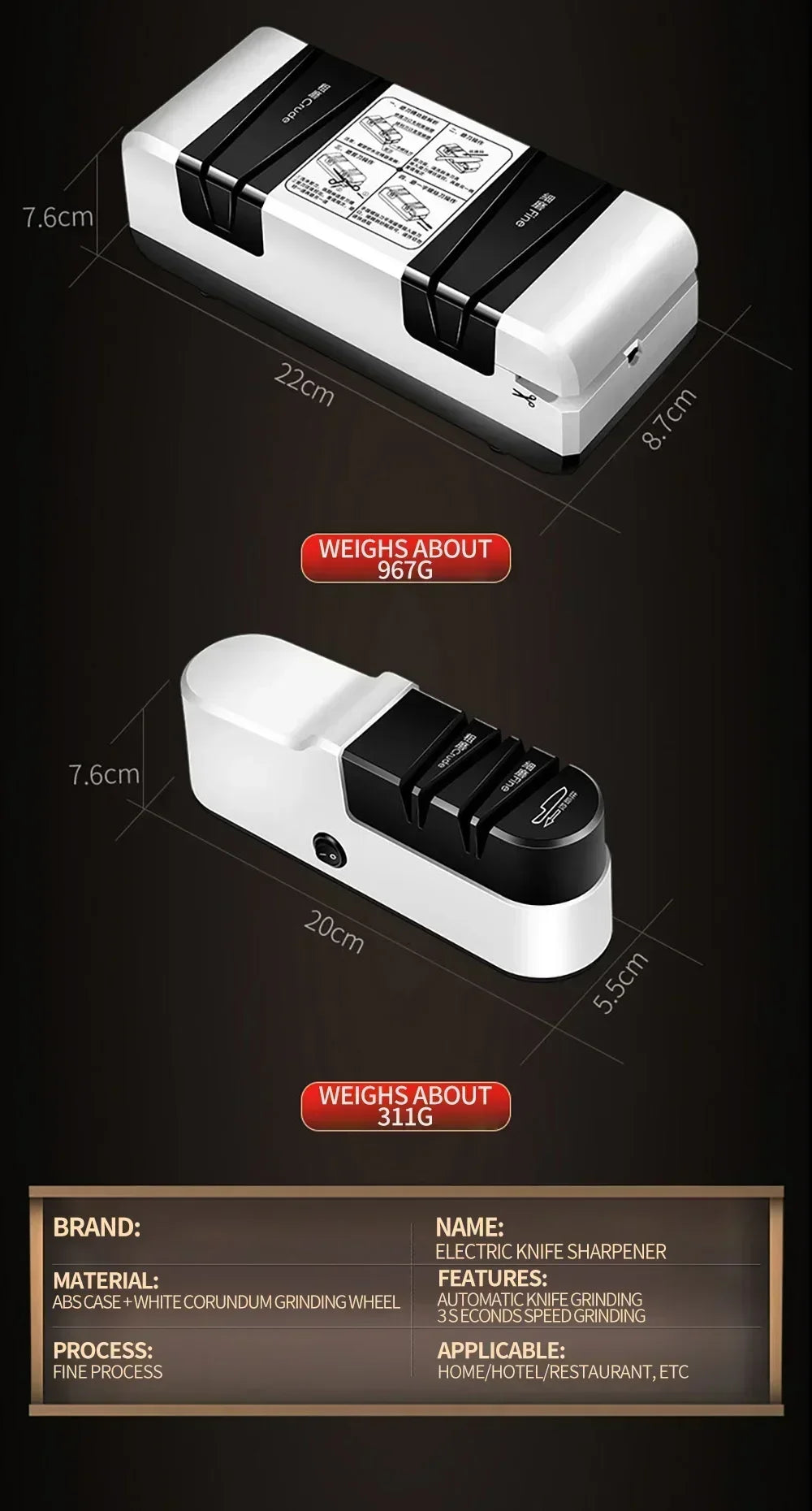 Multi Functional Electric Knife and Tool Sharpener