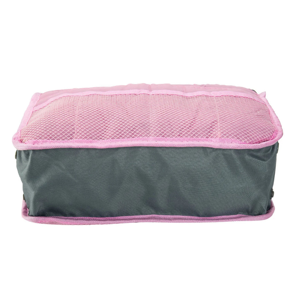 Women's Foldable Nylon Cosmetic Organizer Travel Large Capacity Handbag