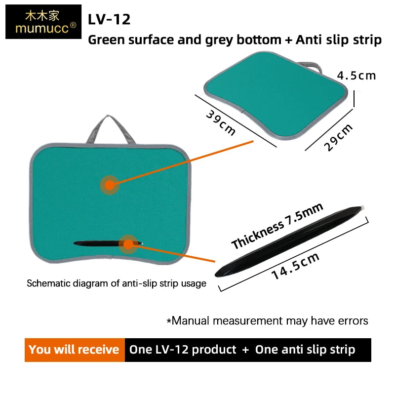Multifunctional Laptop Desk With Foam Particle Filled Cushion & Hard Mouse Pad