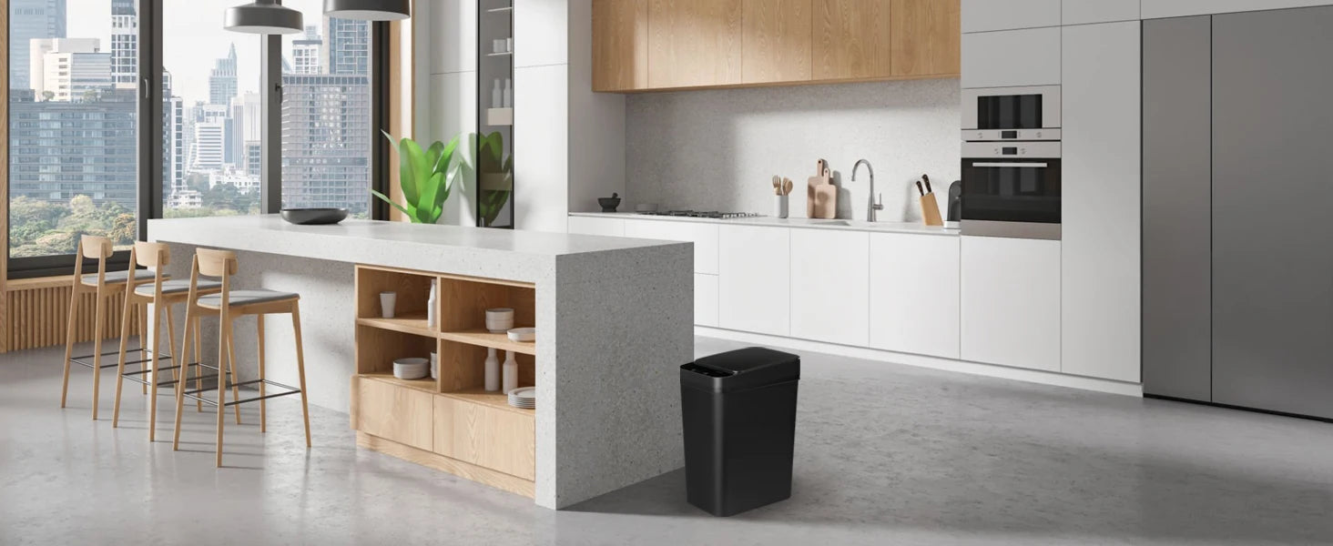2 Pack 12L  Automatic Multi-Room Hand Sensor Trash Cans
