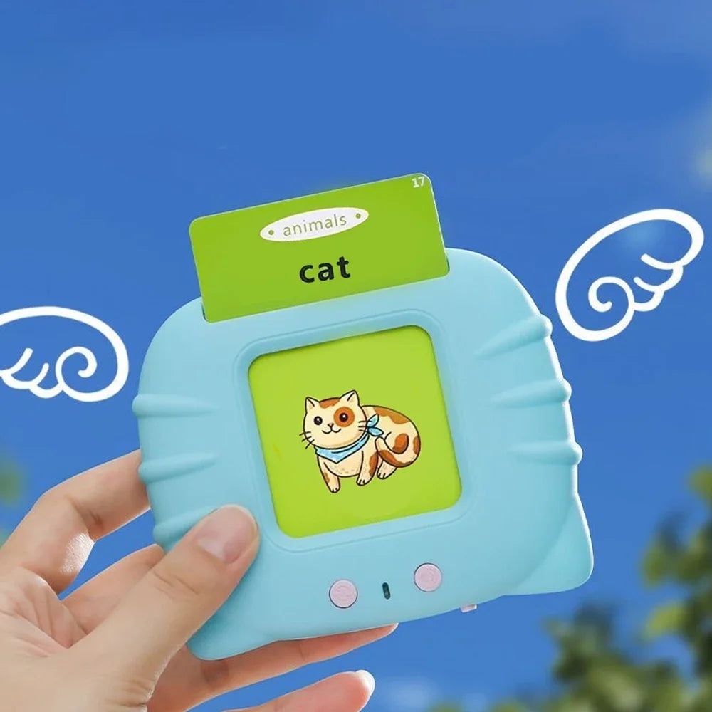 Early Education Flash Card Learning Toys Talking Flashcards for Kids Preschool English Electronic Audio Book Machine