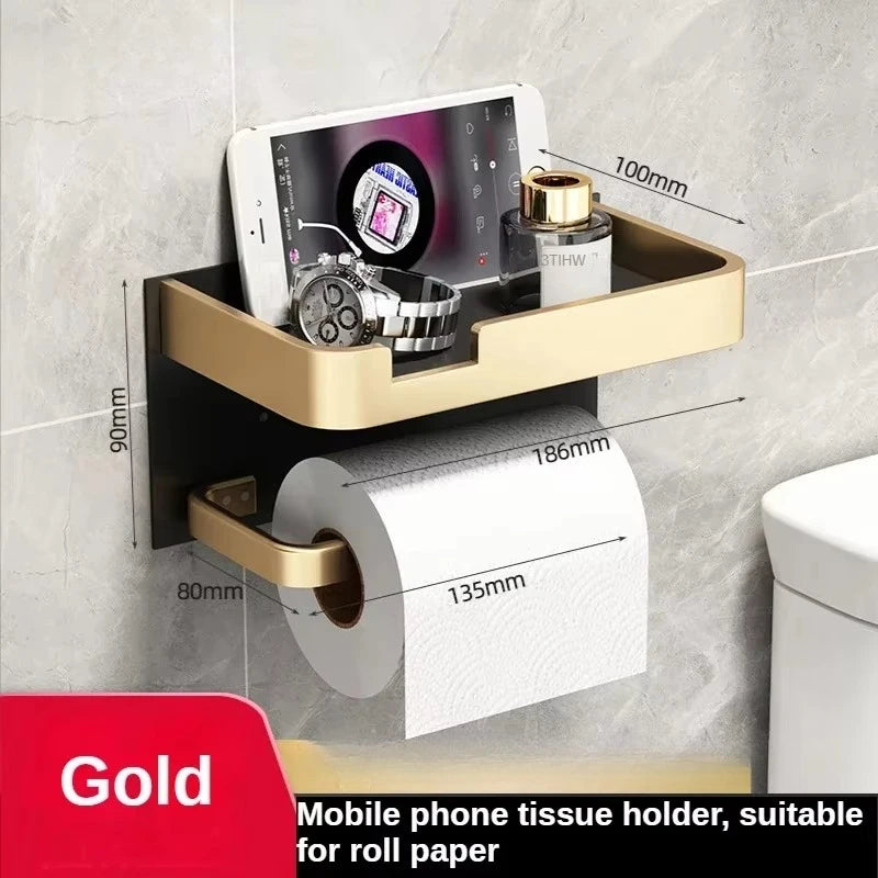 Shelf Accessories Wall Mount & Toilet Paper Holder