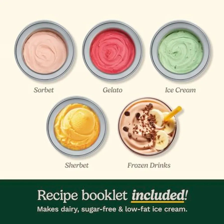 2-Quart Ice Cream, Sorbet, & Frozen Yogurt Maker with Silver Double-Insulated Freezer Bowl