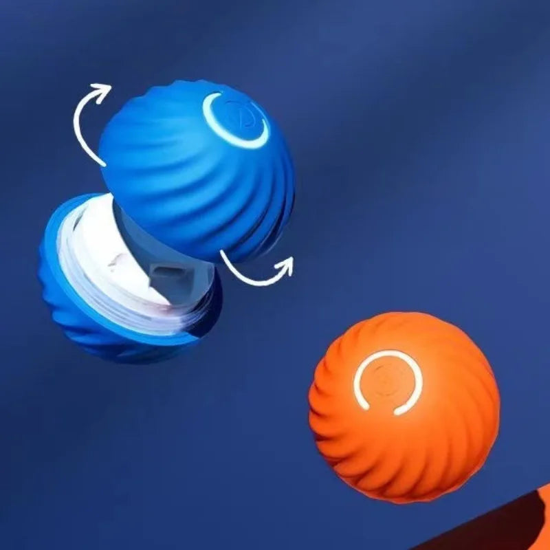 Pet Automatic Moving Toy Ball With Smart USB Jumping Rotating Interaction and Dog Chew Toy