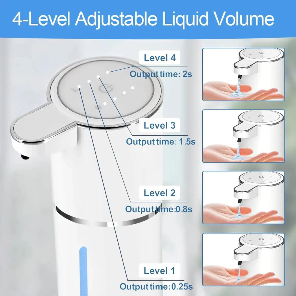 Automatic Liquid/Foam Soap Dispenser, Touchless Electric Dispenser, USB Rechargeable with Infrared Sensor