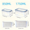 4pcs/Set Leak-Proof Food Storage Containers-Airtight, Stackable Meal Prep Boxes-Suitable for Fruits, Vegetables, Meat & Grains - Lovies Kitchenwares