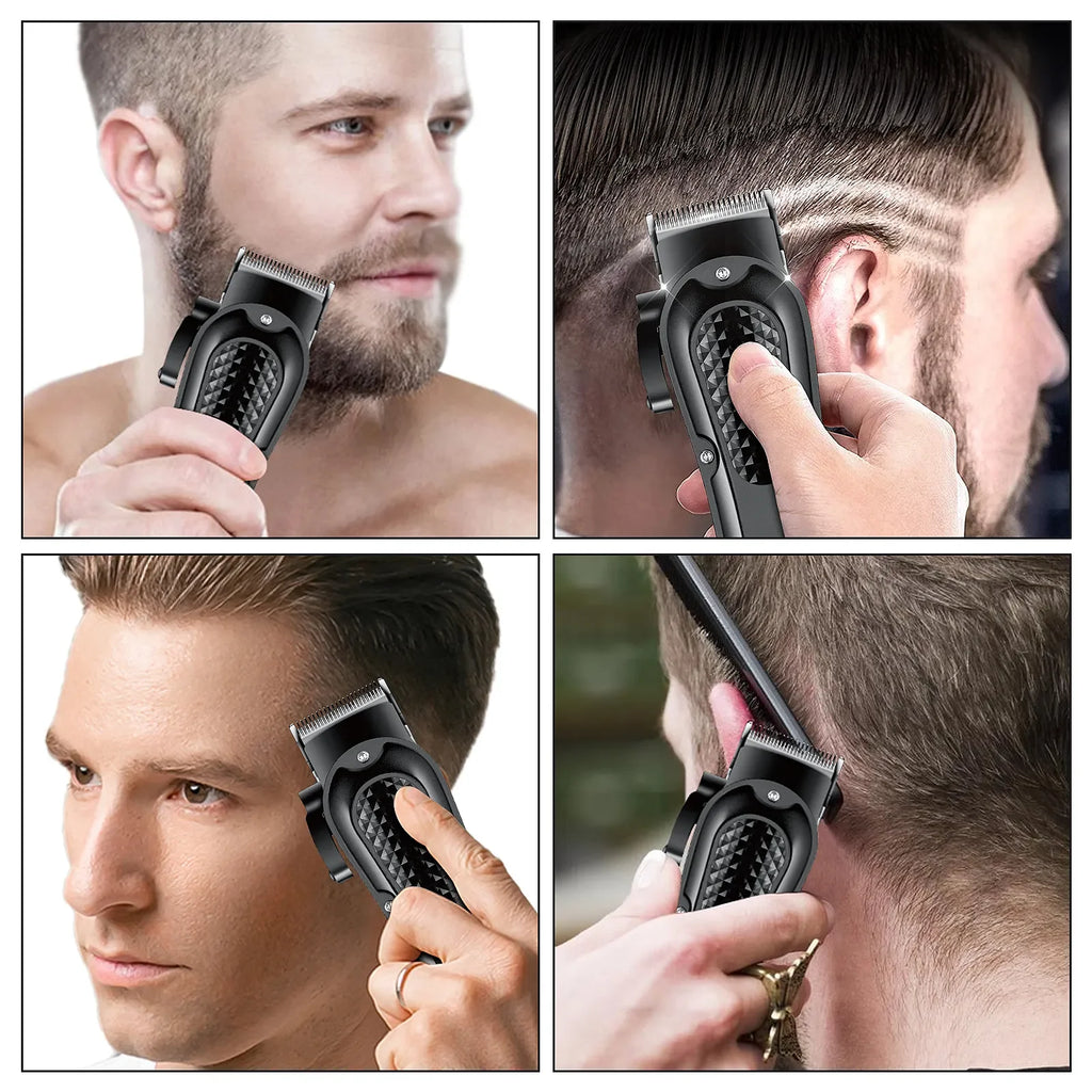 Electric Hair Clipper USB Rechargeable Cordless Beard Trimmer For Men With Electric Hair Clipper Trimming Tool