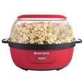 Hot Oil Popcorn Popper Maker Machine with Large Serving Bowl with Lid and Stirring Rod 6-Qt. Red