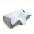 Upgraded Memory Foam Sleep Apnea Cervical Pillow for Side Back & Stomach Sleepers Gray