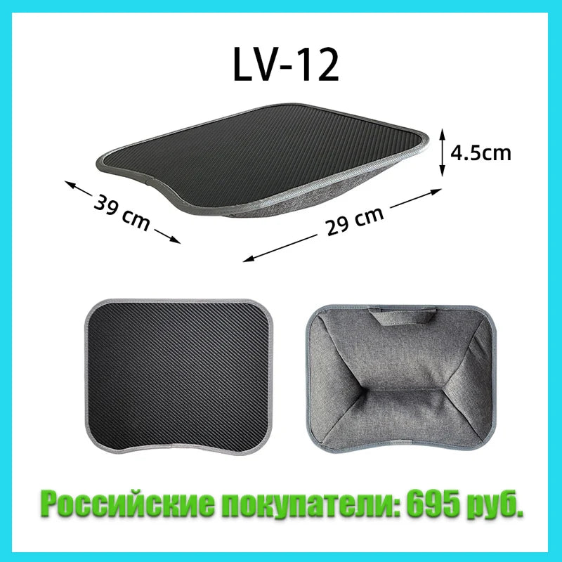 Multifunctional Laptop Desk With Foam Particle Filled Cushion & Hard Mouse Pad