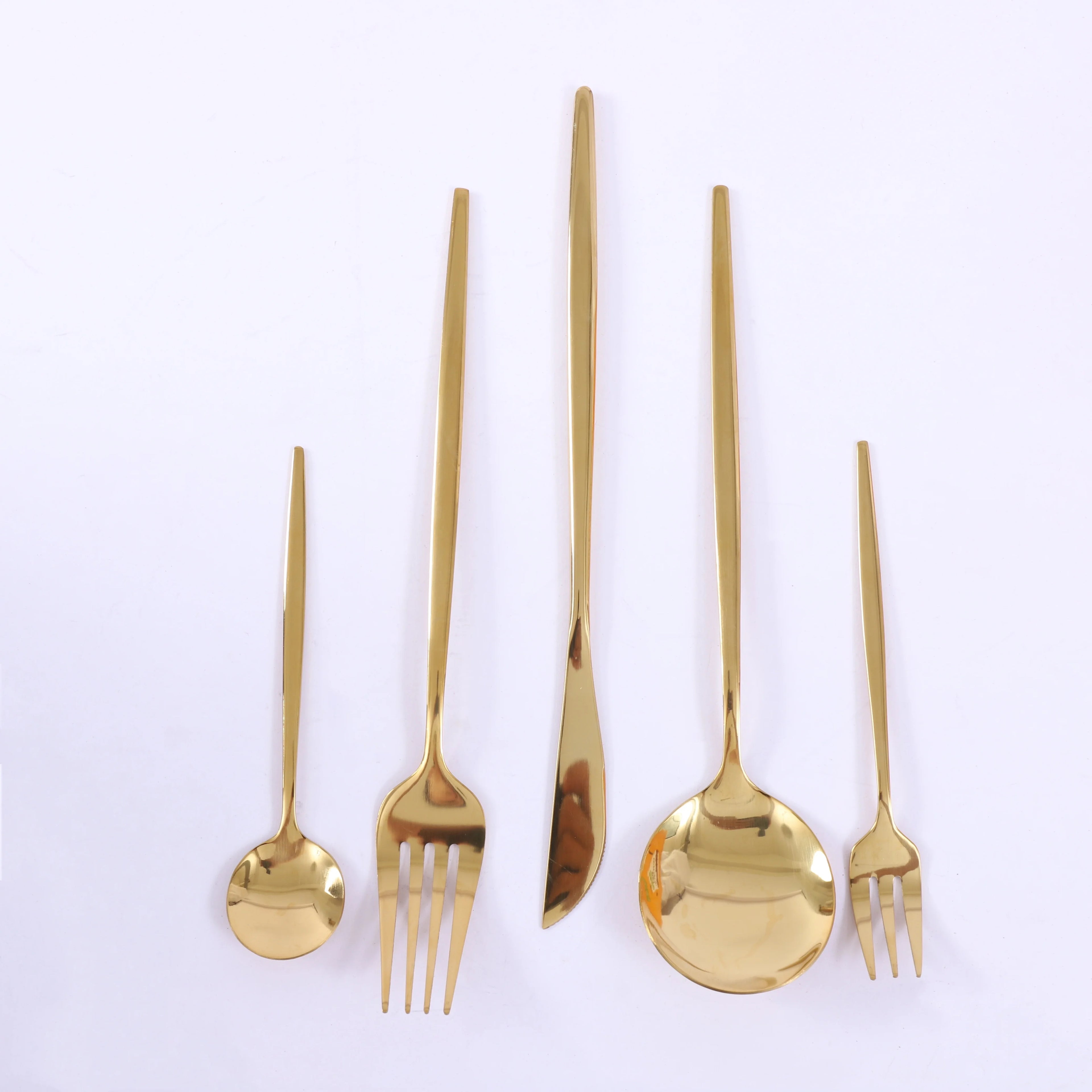 90Pcs Gold Stainless Steel Silverware Set - Heavy Duty Cutlery