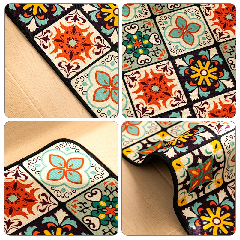 Kitchen Floor Mat Soft Washable Anti-Slip Carpet