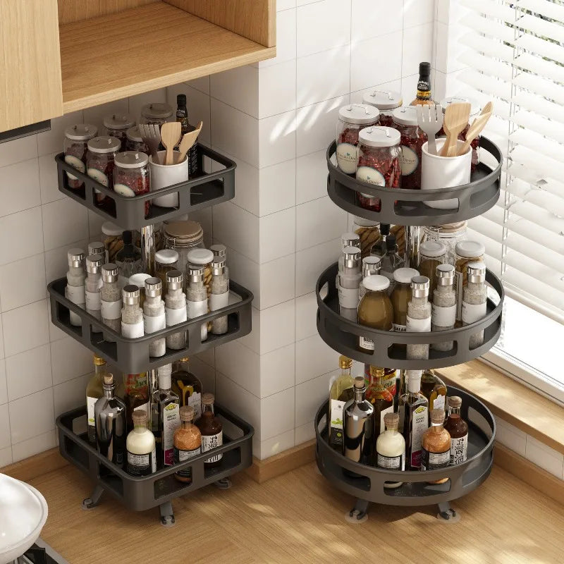 Kitchen Countertop Multi-Functional Condiment storage rack