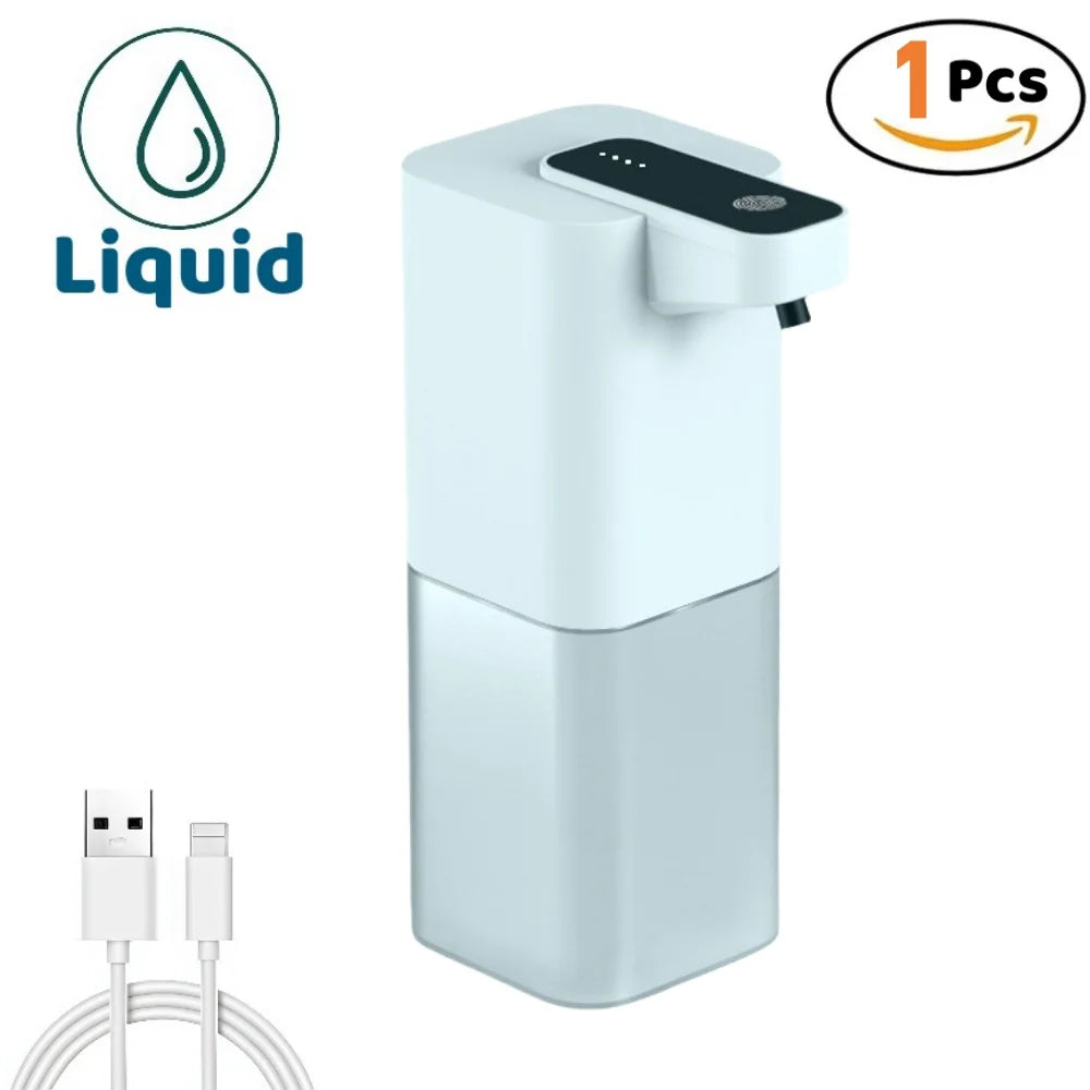 Automatic Liquid/Foam Soap Dispenser, Touchless Electric Dispenser, USB Rechargeable with Infrared Sensor