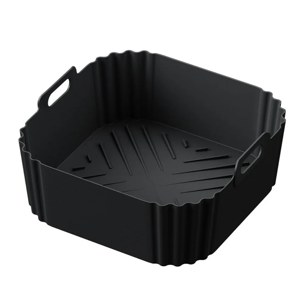 22.5cm Silicone Air Fryer Liners Reusable Non-Stick Basket 5-8QT Air Fryer Accessories