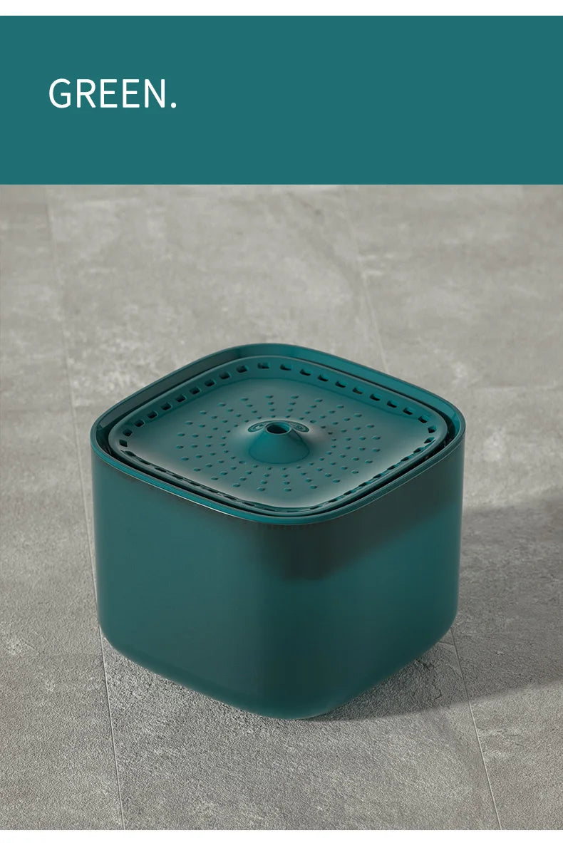 3L Auto Recirculate Cat Water Drinking Fountain With Large Capacity Filtering USB Electric Mute