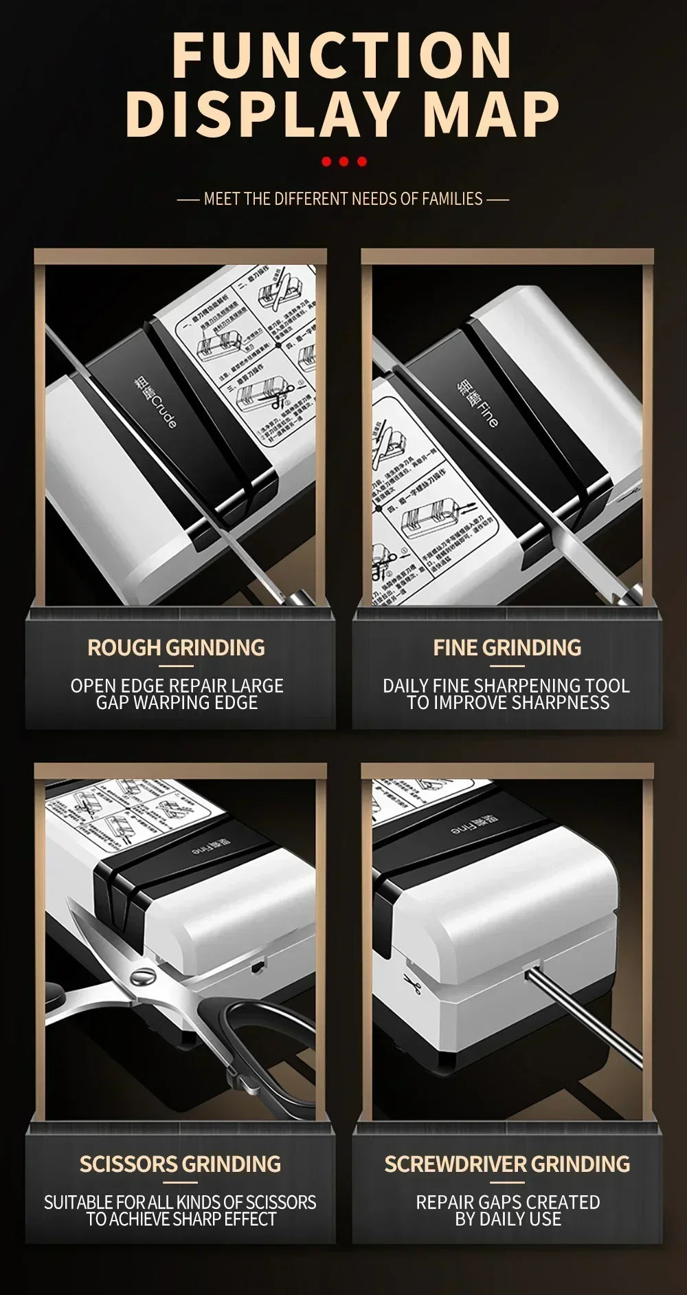 Multi Functional Electric Knife and Tool Sharpener