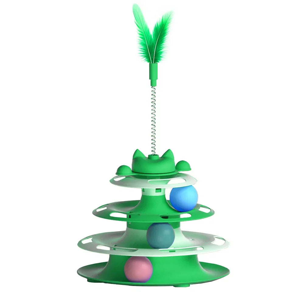 Pet Toys, Funny Stick, Playful Ball Supply, Turntable Ready