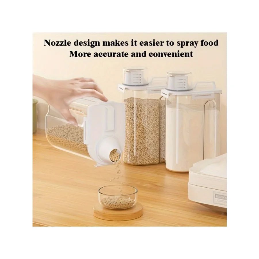 2.5L Covered Moisture-proof Sealed Storage Container - Used for Grain, Nut, Flour, Rice Food Storage Boxes - Lovies Kitchenwares