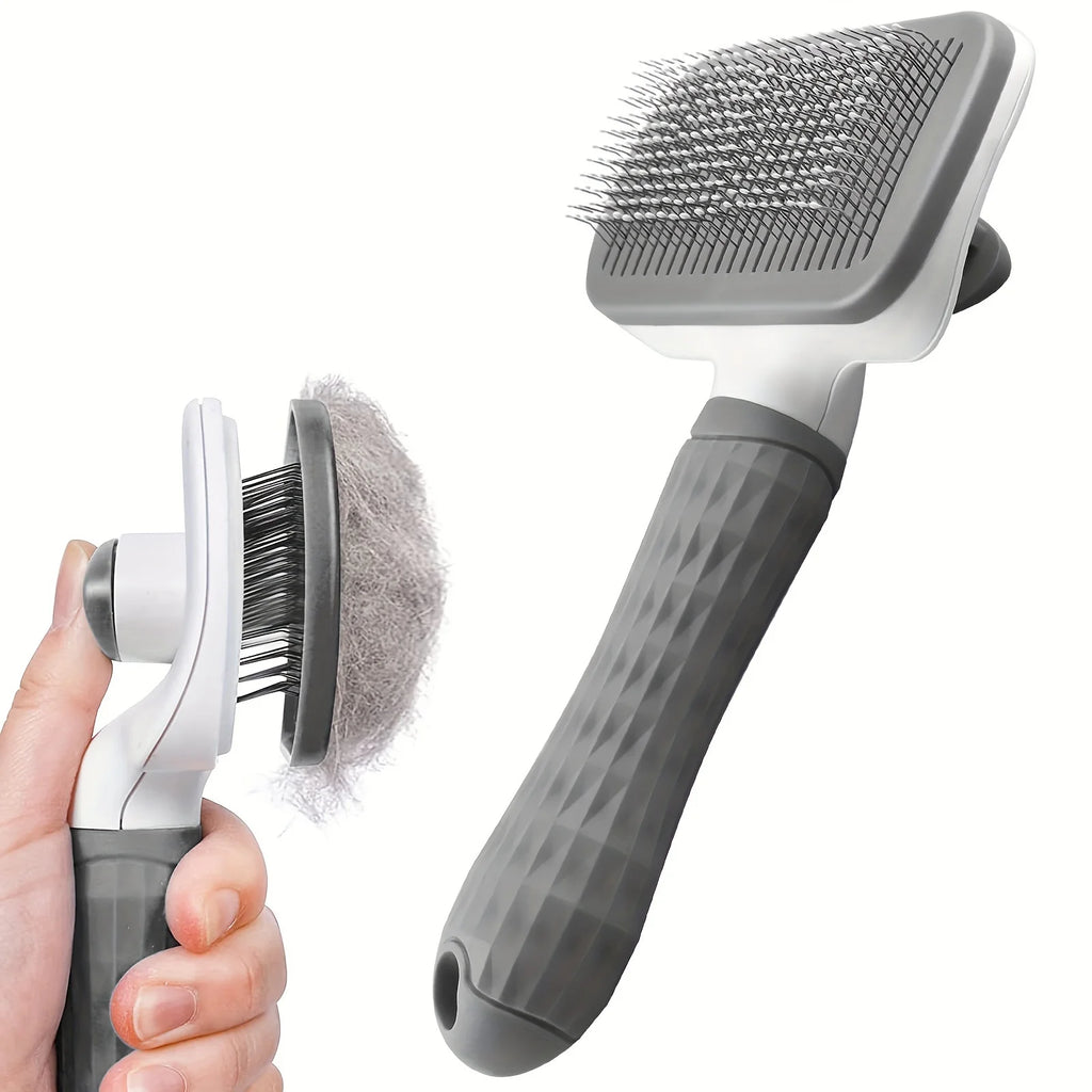 Self-cleaning Pet Hair Removal Comb For Cats And Dogs With Grooming Tool Accessories