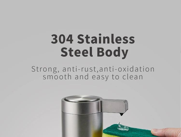 Kitchen Soap and/or Hand Sanitizer Automatic Sensor With Smart Electric Dispenser 304 Stainless Steel