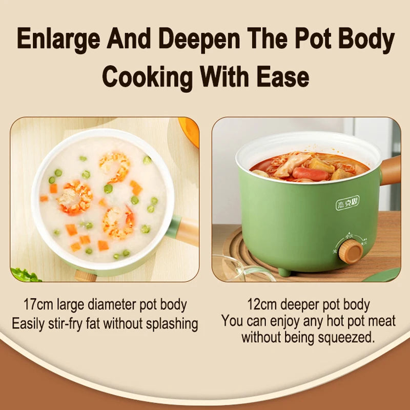 Electric Double Layer Hot Pot Cooker. Soup Heater Multifunctional Cooker