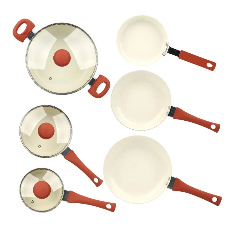 Mainstays Classic Collection 12 Piece Nonstick Aluminum Alloy Cookware Set Blue