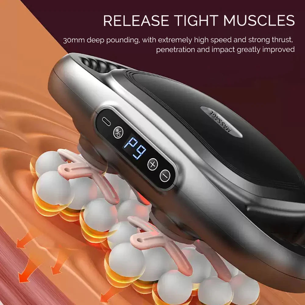 16-Head Fascia High-Frequency Vibration Body Massager For Back, Waist, Neck, and Shoulders