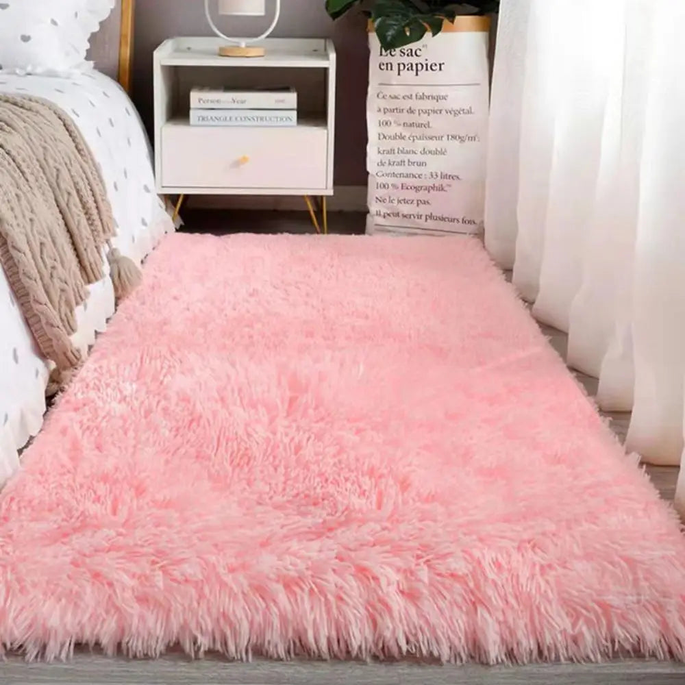 Tie-Dye Plush Carpet Non-Slip Multi-Room Decoration Soft Fluffy Home Mat