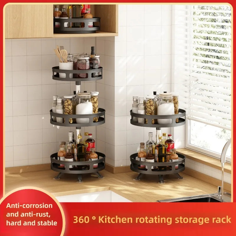 Kitchen Countertop Multi-Functional Condiment storage rack