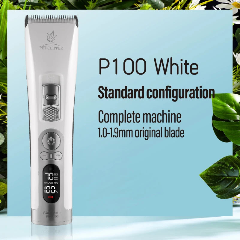 Professional LCD Screen Dog and Cat Electrical Grooming Clippers and Trimmers With Rechargeable Haircut Machine