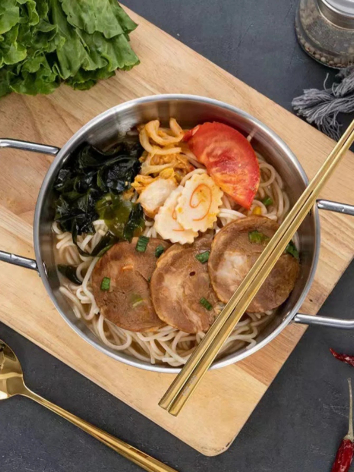 Stainless Steel Cookware and Saucepan Dry Pots with Handle - Lovies Kitchenwares