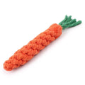 1Pcs Carrot Pet Dog Bite Chewable Braided Durable Cotton Rope