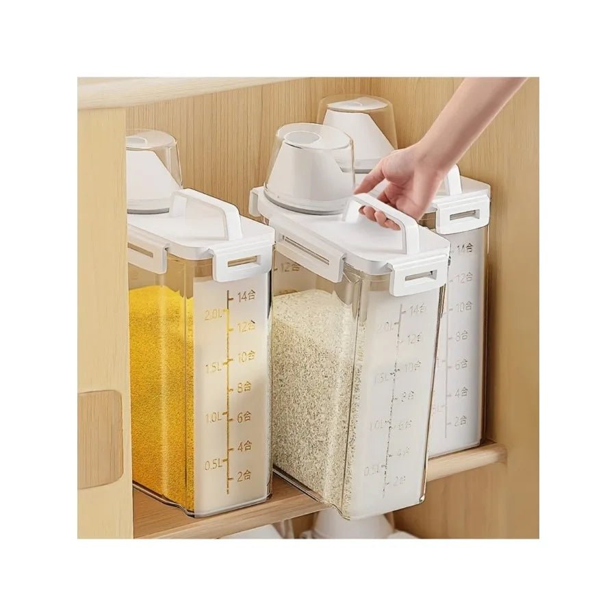 2.5L Covered Moisture-proof Sealed Storage Container - Used for Grain, Nut, Flour, Rice Food Storage Boxes - Lovies Kitchenwares