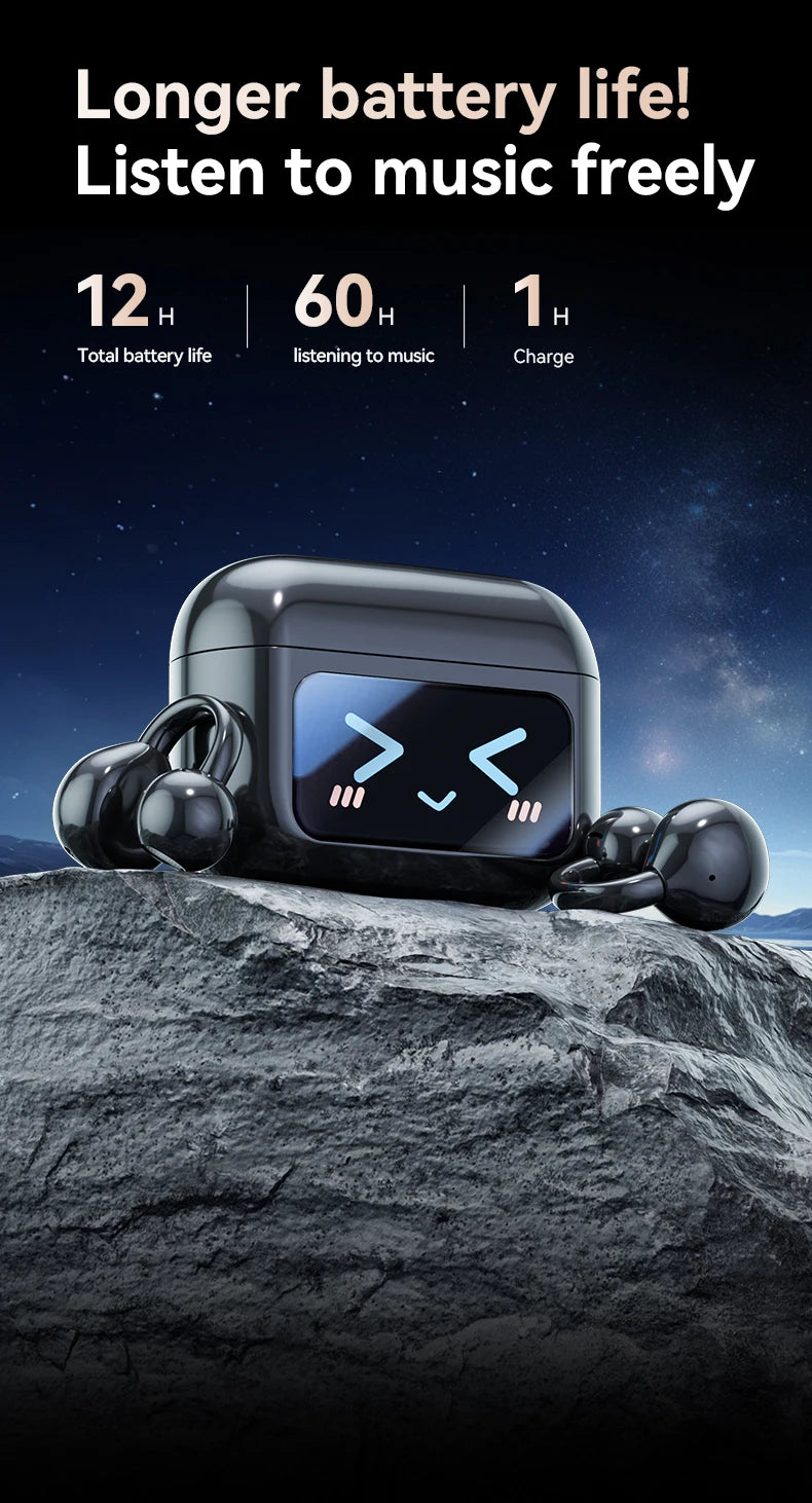 Touch Screen Wireless Bluetooth Earphone 144 Languages Real-Time Translation Headphones HiFi Audio Earbuds