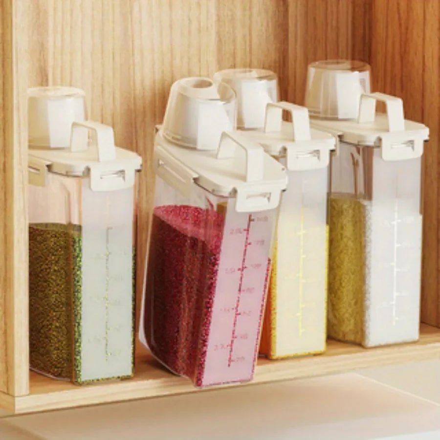 2.5L Covered Moisture-proof Sealed Storage Container - Used for Grain, Nut, Flour, Rice Food Storage Boxes - Lovies Kitchenwares