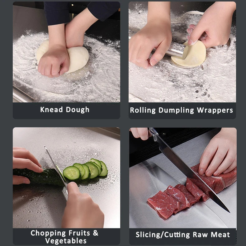 Stainless Steel Cutting Chopping and Pastry Kneading Board Suitable for Home Kitchen and restaurant