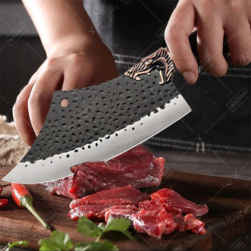 8PCS Stainless Steel Forged Professional Kitchen Chef Knife Set